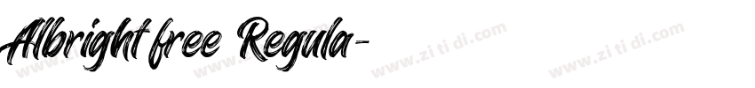 Albright free Regula字体转换